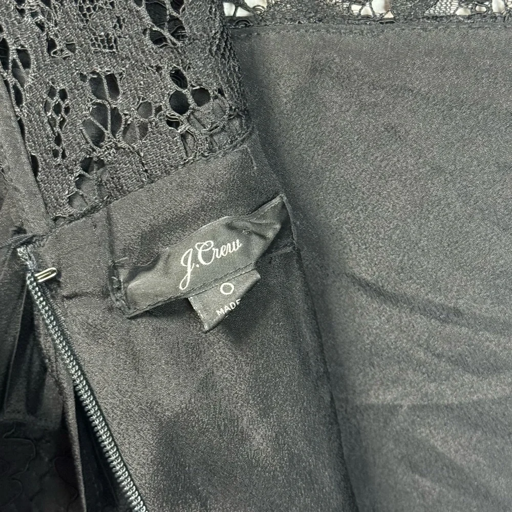 J.Crew Pleated Ruffled Lace Blouse sz 0